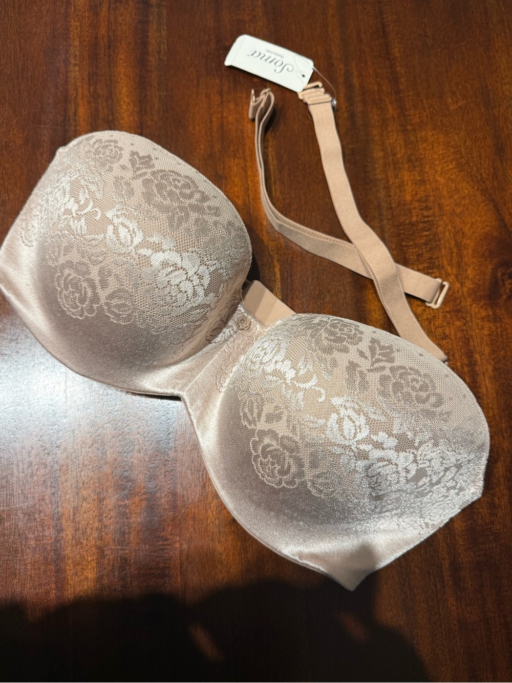 Soma Stunning Support Strapless Bra 34DDD Soft Tan NWT plus straps